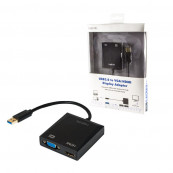 Adaptoare & Cabluri - Adaptor USB 3.0 (T) - HDMI (M) / VGA (M), Calculatoare Componente PC Second Hand Adaptoare & Cabluri