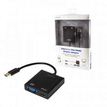 Adaptor USB 3.0 (T) - HDMI (M) / VGA (M) 1