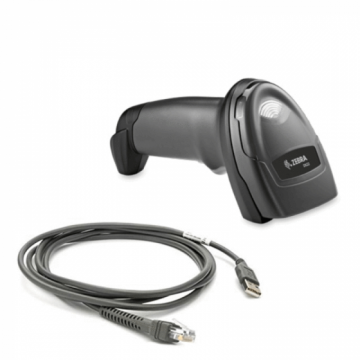 Cititor coduri de bare Zebra DS2208 + Cablu USB, Second Hand Echipamente POS