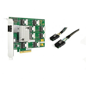 HP 24 Bay 3GB SAS Expander Card + 2 cabluri SFF 8087 Componente Server