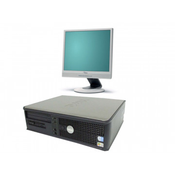 Dell optiplex GX620, Intel Pentium 4, 2.8ghz, 1024 Mb, 80gb, DVD-ROM + Monitor 17 Inci LCD 