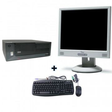 IBM Thinkcenter Desktop P4 3GHz + Monitor 17 LCD + XP Pro MAR pre-installed Calculatoare Second Hand