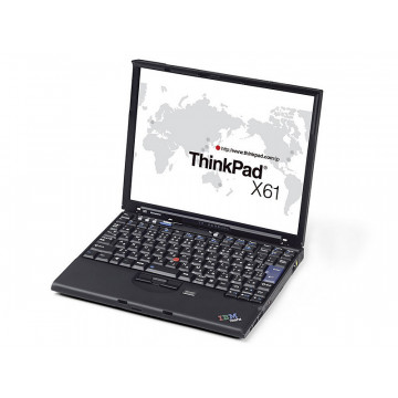 Laptop Lenovo ThinkPad X61s, Intel Core 2 Duo L7500 1.60GHz, 1GB DDR2, 250GB SATA, 12.1 Inch, Fara Webcam, Baterie consumata, Second Hand Laptopuri Second Hand