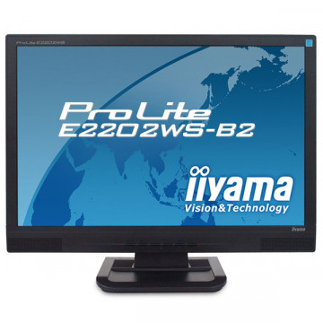Monitor iiYama Prolite E2202WS, LCD 22 Inch, 1680 x 1050, VGA, DVI Monitoare Second Hand
