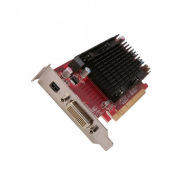 Placa video PCI-E ATI Radeon Card 6350 512MB, DMS-59, low profile design + Adaptor cablu video DMS 59 la 2 x VGA Componente Calculator 1