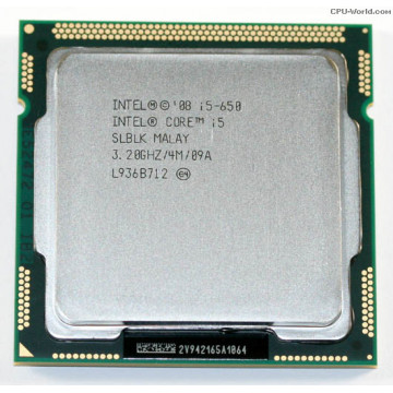 Procesor Intel Core i5-650, 3.20GHz, 4MB Cache Componente Calculator