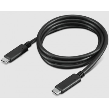Cablu alimentare si date Lenovo, USB-C la USB-C, 1m, Negru, Second Hand Componente & Accesorii