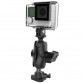 RAM® Ball Adapter for GoPro® Bases with Universal Action Camera Adapter Software & Diverse 2