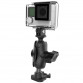 RAM® Ball Adapter for GoPro® Bases with Universal Action Camera Adapter Software & Diverse 4