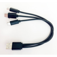 MINIBATT 3 in1 Cable   USB to micro USB, Lighting Type C