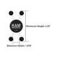 RAM MOUNTS SET (B) PRINDERE U BOLT LATERAL / LEGATURA MEDIE / SUPORT X GRIP /MARE Software & Diverse