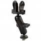 RAM® Track Ball™ Double Ball Mount for Lowrance Hook² & Reveal Series Software & Diverse 4