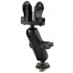 RAM® Track Ball™ Double Ball Mount for Lowrance Hook² & Reveal Series Software & Diverse