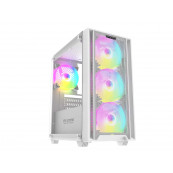 Carcasa PRO GAMING Arrow WHITE, Middle Tower, M-ATX, Fara Sursa, 4X RGB FAN, Second Hand Calculatoare