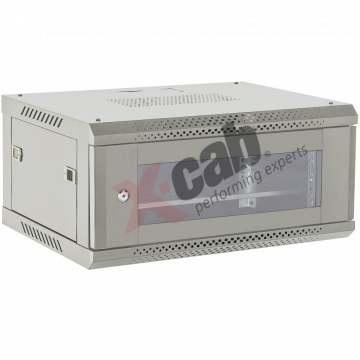 Cabinet metalic de perete 19”, tip rack wallmount, 4U 600x450 mm, Xcab Gri Servere & Retelistica 1