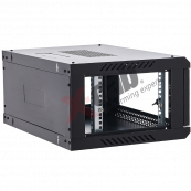 Cabinet metalic de perete 19”, tip rack wallmount, 4U 600x450 mm, Xcab Negru Servere & Retelistica