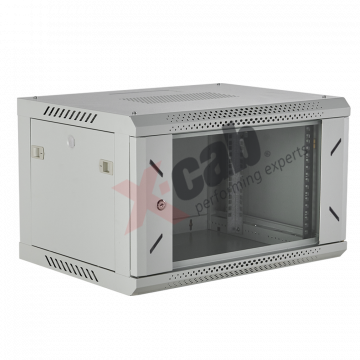 Cabinet metalic de perete 19”, tip rack wallmount, 6U 600x450 mm, Xcab Gri Servere & Retelistica 1