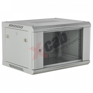 Cabinet metalic de perete 19”, tip rack wallmount, 6U 600x600 mm, Xcab S Gri Servere & Retelistica 1