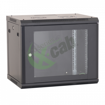 Cabinet metalic de perete 19”, tip rack wallmount, 9U 600x600 mm, Eco Xcab Negru Servere & Retelistica 1