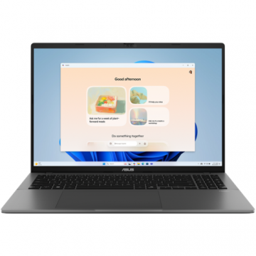 Laptop Asus Vivobook S16, M3607HA-RP007, 16.0-inch, WUXGA (1920 x 1200) 16:10 aspect ratio, AMD Ryzen™ 7 260 Processor 3.8GHz (24MB Cache, up to 5.1 GHz, 8 cores, 16 Threads); AMD XDNA™ NPU up to 16TOPS, AMD Radeon™ Graphics, 1x DDR5 SO-DIMM slot, 1x M.2  1