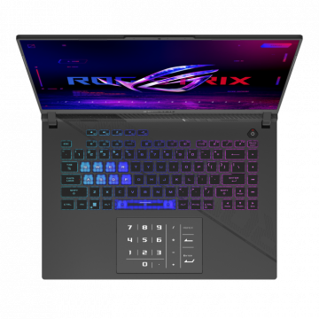 Laptop Gaming ASUS ROG Strix G16, G614JVR-N4077, 16-inch, QHD+ 16:10 (2560 x 1600, WQXGA), ROG Nebula Display, Intel® Core™ i9 Processor 14900HX 2.2 GHz (36MB Cache, up to 5.8 GHz, 24 cores, 32 Threads), NVIDIA® GeForce RTX™ 4060 Laptop GPU, 240Hz, DDR5 1