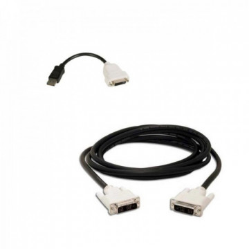 Adaptor cablu DisplayPort to DVI-D + cablu DVI-D to DVI-D 1