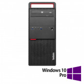 Calculatoare Refurbished - Calculator Refurbished LENOVO M800 Tower, Intel Core i3-6100 3.70GHz, 8GB DDR4, 256GB SSD, DVD-ROM + Windows 10 Pro, Calculatoare Calculatoare Refurbished