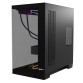 Carcasa PC OptimX TITAN 2SG, Dual-View Glass Cube Tower, Negru