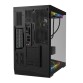 Carcasa PC OptimX TITAN 2SG, Dual-View Glass Cube Tower, Negru