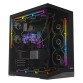 Carcasa PC OptimX TITAN 2SG, Dual-View Glass Cube Tower, Negru