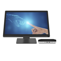 Sistem POS HP 800 G3 Mini PC, Intel Core i7-6700T 2.80 - 3.60GHz, 8GB DDR4, 128GB SSD, Windows 10 Pro + Monitor Nou Touchscreen OptimX Pro MY21.5, 21.5 Inch Widescreen