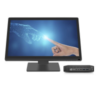 Sistem POS HP 600 G2 Mini PC, Intel Core i5-6500T 2.50 - 3.10GHz, 8GB DDR4, 128GB SSD, Windows 10 Pro + Monitor Nou Touchscreen OptimX Pro MY21, 21 Inch Widescreen