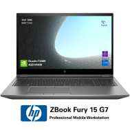 Laptop Second Hand HP ZBook Fury 15 G7 Professional Workstation, Intel Core i7-10750H 2.60 - 5.00GHz, 16GB DDR4, 512GB SSD, NVIDIA Quadro T2000 4GB, 15.6" 4K UHD Touchscreen, Win11 Pro