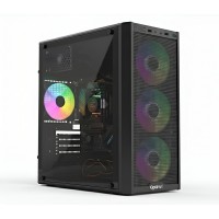 Sistem PC Gaming OptimX Titanium, AMD Ryzen 5 5500, 3.60 - 4.20GHz, 16GB DDR4, 512GB SSD, Radeon RX 580 8GB, Windows 11 Pro