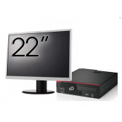 Pachet Calculator Fujitsu Esprimo D756 Desktop, Intel Core i5-6500 3.20GHz, 8GB DDR4, 240GB SSD, DVD-ROM + Monitor 22 Inch + Windows 10 Home