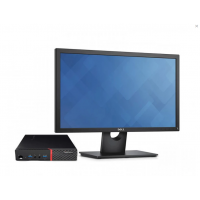 Pachet Calculator Refurbished Lenovo ThinkCentre M700 Mini PC, Intel Core i5-6400T 2.20 - 2.80GHz, 8GB DDR4, 256GB SSD + Monitor 22 Inch + Windows 10 Pro