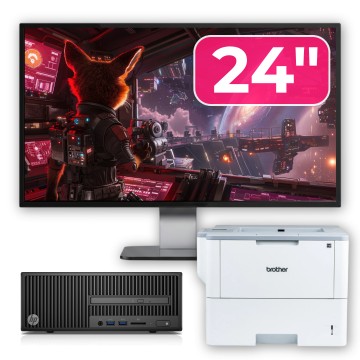 Pachet Calculator Second Hand HP 280 G2 SFF cu Monitor și Imprimantă 1