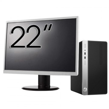 Pachet Calculator Second Hand HP ProDesk 400 G5 MT, Intel Core i5-8500 3.00 - 4.10GHz, 8GB DDR4, 256GB SSD + Monitor 22" Pachet Calculator + Monitor 1