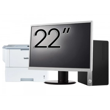 Pachet Calculator Second Hand HP ProDesk 400 G5 MT, Intel Core i5-8500 3.00 - 4.10GHz, 8GB DDR4, 256GB SSD + Monitor 22" + Imprimanta Brother HL-L6300DW Pachet Calculator + Monitor 1