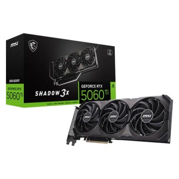 Placa video MSI GeForce RTX 5060 Ti 8GB SHADOW 3x OC CLASSIC, 8GB GDDR7, 128-bit, Negru Componente PC Noi 1