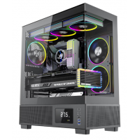 Sistem Desktop PC Gaming OptimX KIAN Raven, Intel Core i5 10400F, 16GB DDR4, 480Gb SSD, Radeon RX 580 8Gb GDDR5 , Cadou kit tastatura si mouse OptimX KM500 
