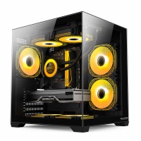 Sistem Desktop PC Gaming OptimX AMBRA Ember, Intel Core i7 9700F, 16GB DDR4, 480Gb SSD, Radeon RX 580 8Gb GDDR5 , Cadou kit tastatura si mouse OptimX KM500 