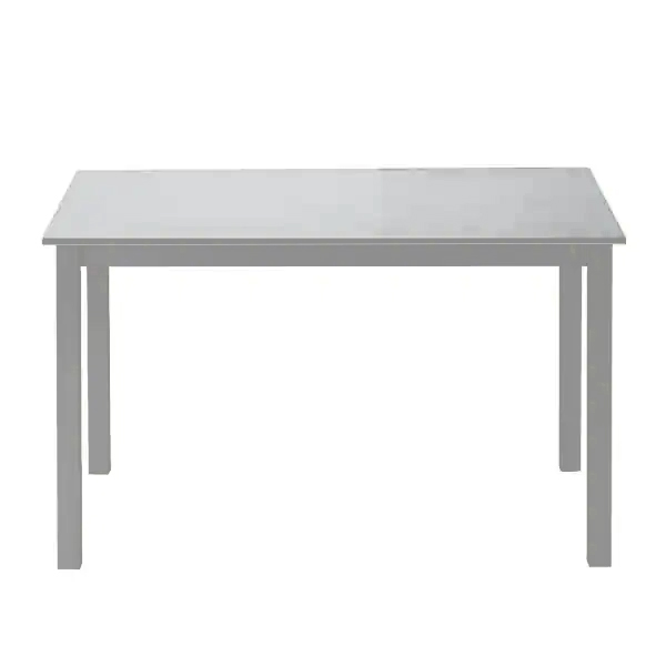 Birou, blat si picioare de culoare gri, 180 x 80 cm