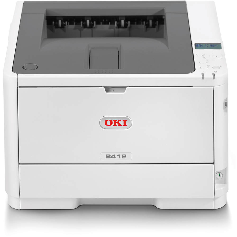 Imprimanta Laser Monocrom OKI B412, Duplex, 33 ppm, USB, Retea