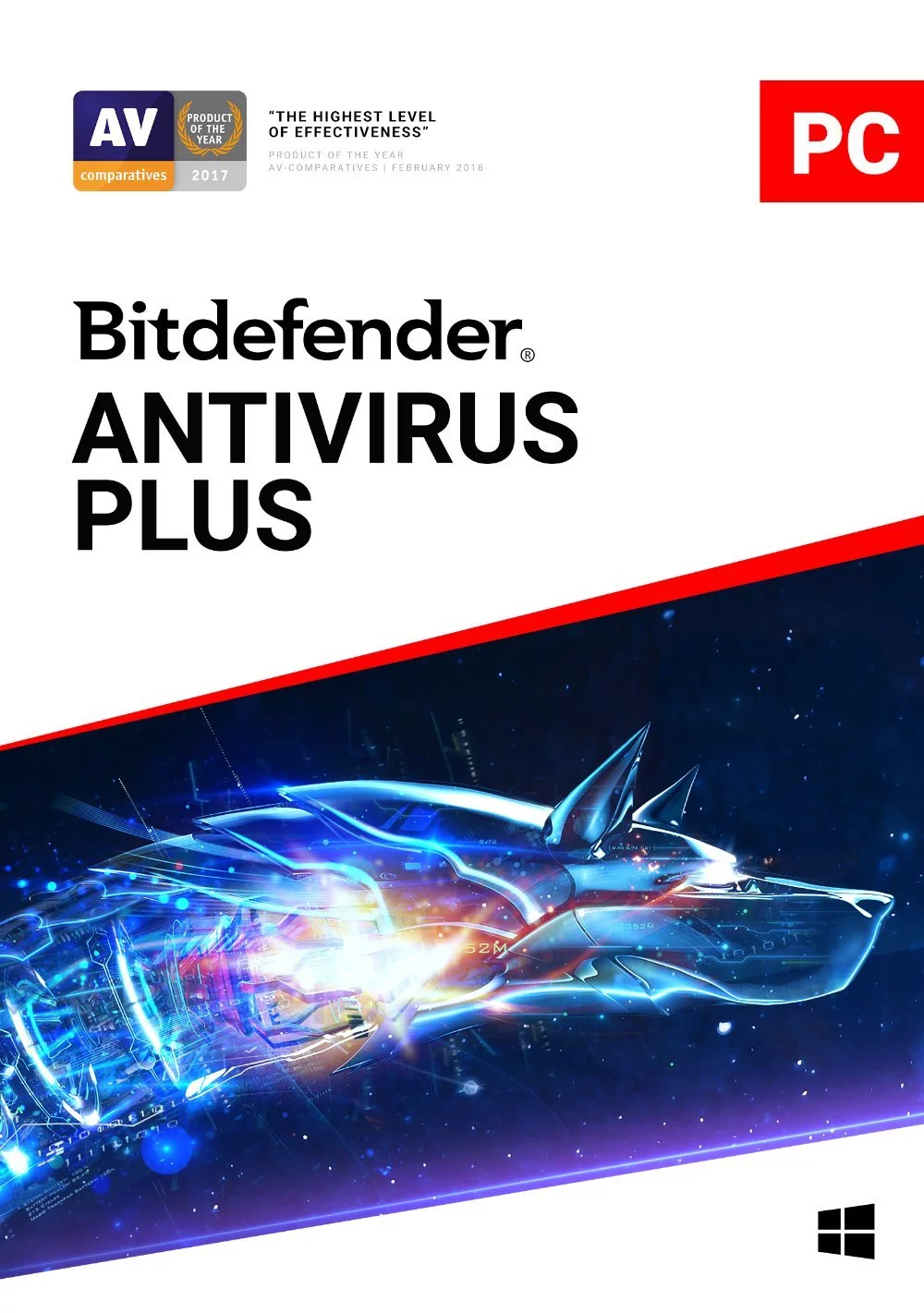Licenta Retail Bitdefender Antivirus Plus - Protectie de baza PC-uri Windows, valabila 1 an, 1 dispozitiv