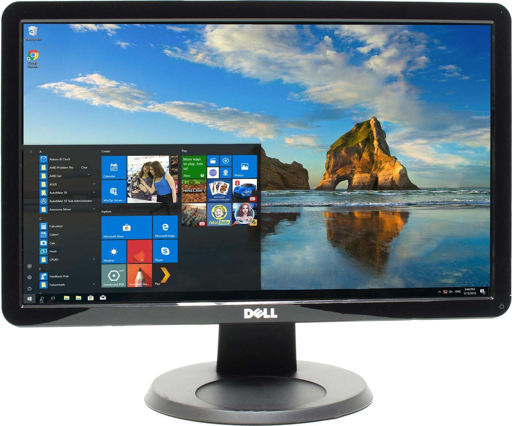 Monitor dell in2010nb, 20 inch lcd, 1600 x 900, vga