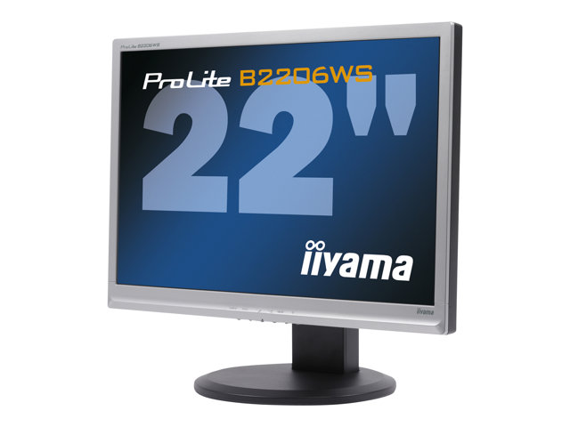 Monitor Second Hand iiYama ProLite B2206WS, 22 Inch LED, 1650 x 1050, VGA, DVI, Fara picior 1050 imagine noua 2022
