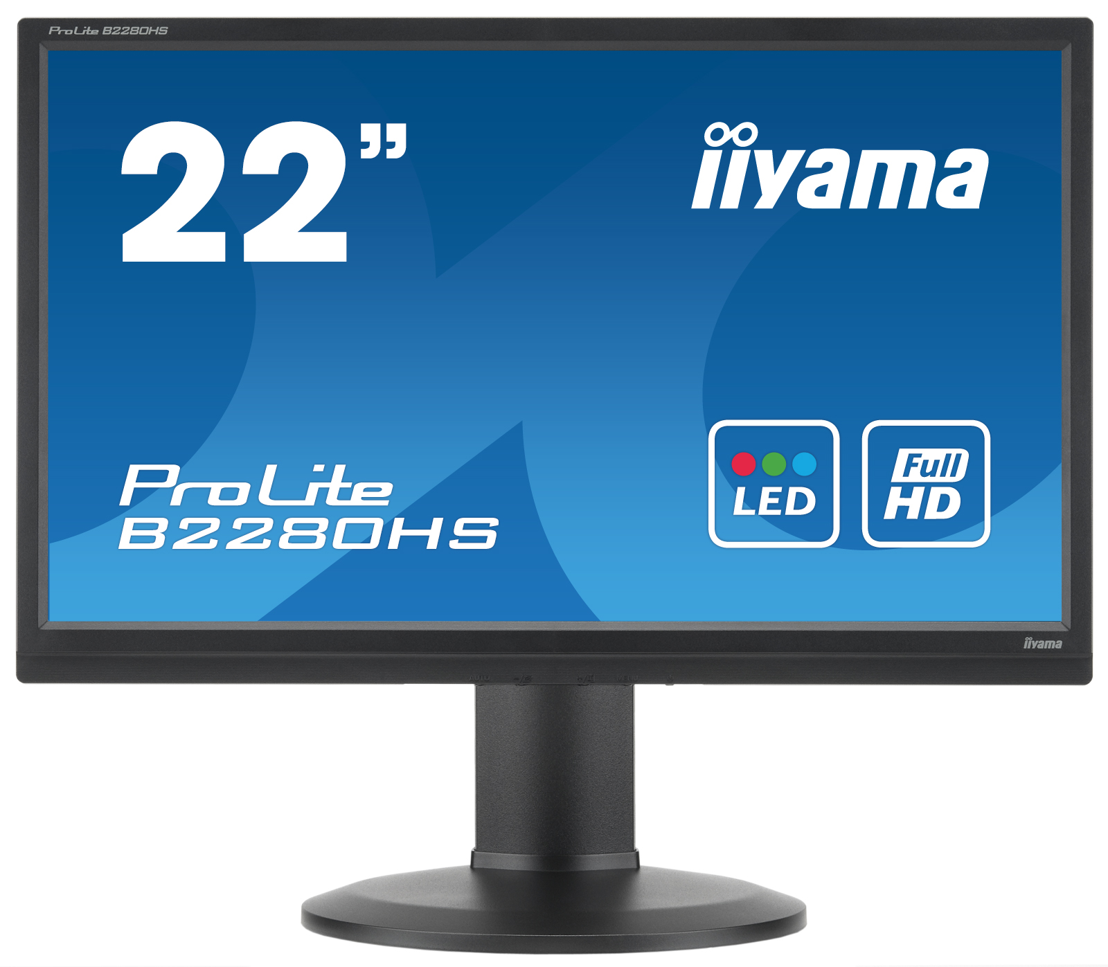 Monitor Second Hand Iiyama B2280h, 22 Inch Full Hd Led, Vga, Dvi, Display Port