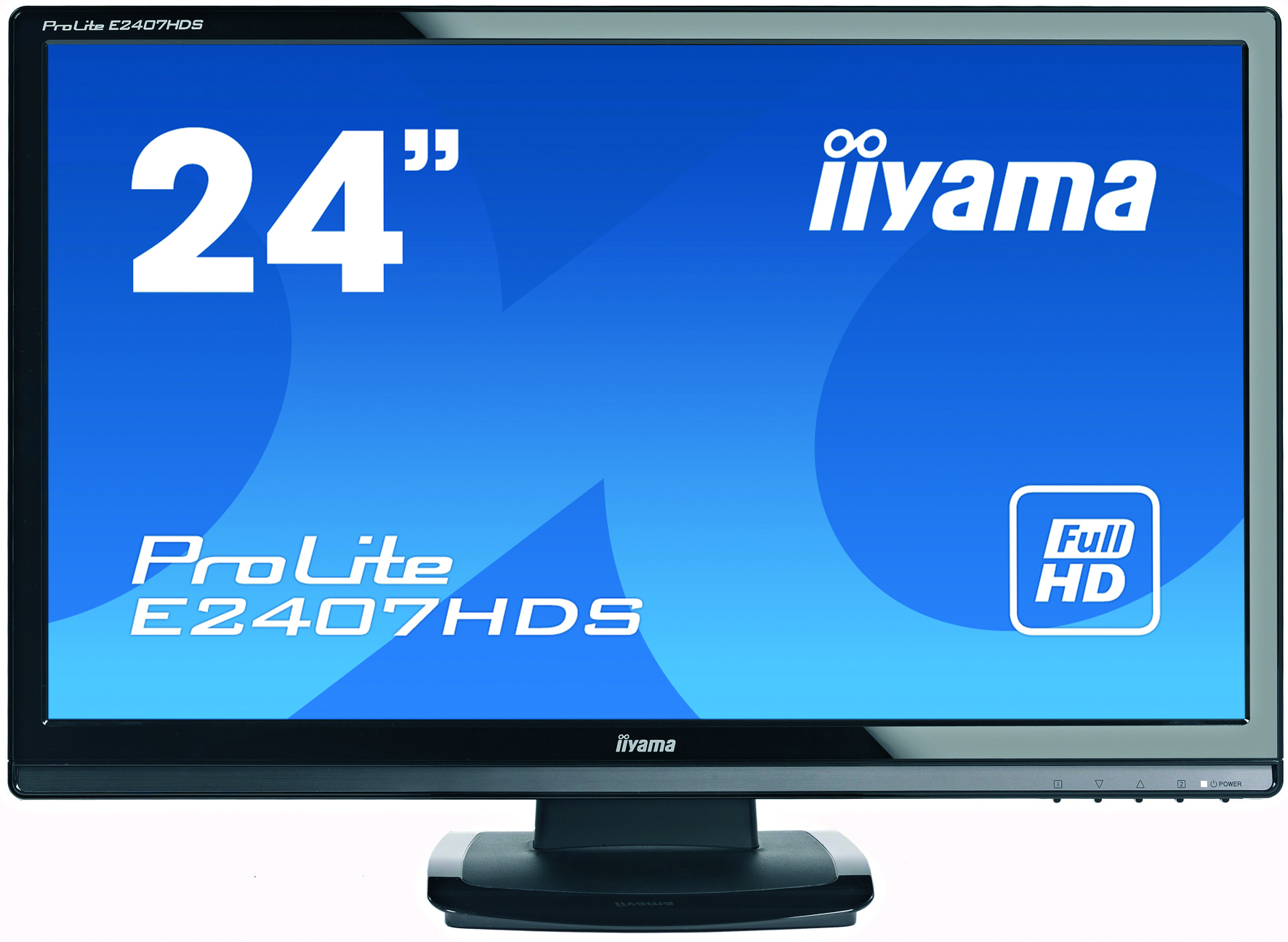 Monitor Iiyama E2407HDS, 24 Inch TN, 1920 x 1080, VGA, DVI, HDMI, Fara picior