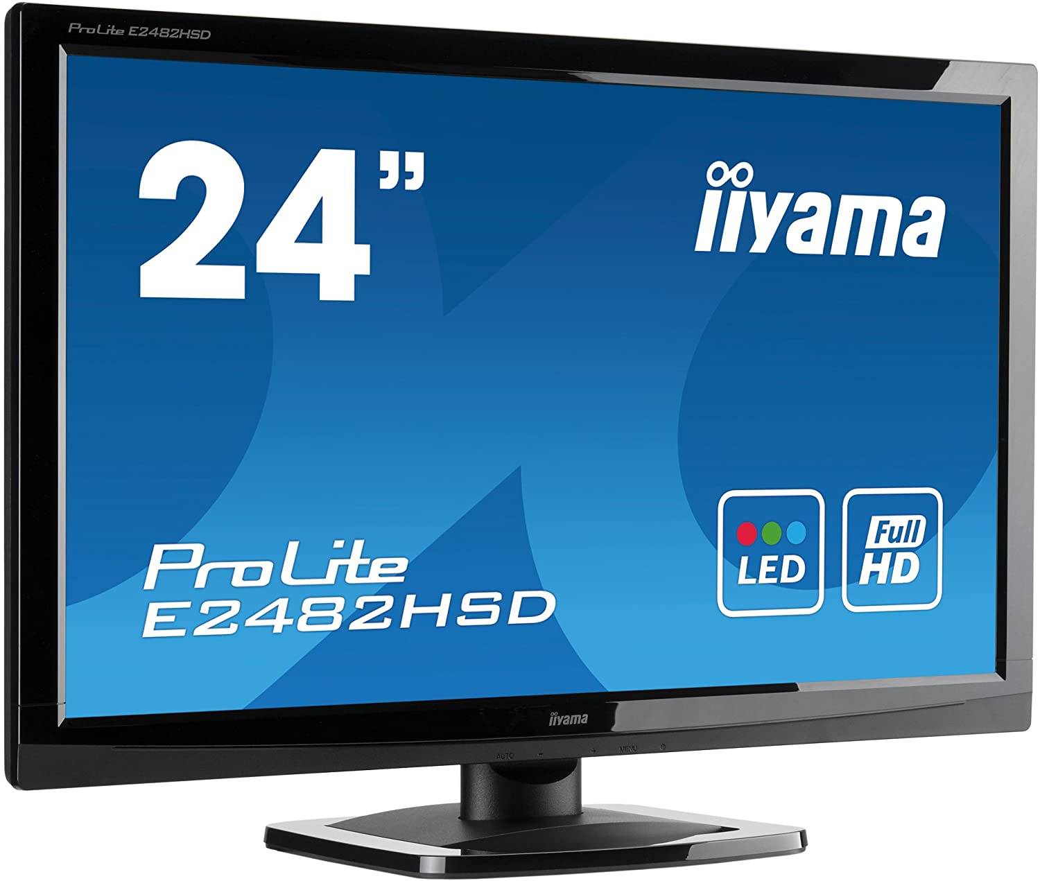 Monitor Iiyama E2482HSD, 24 Inch TN, 1920 x 1080, VGA, DVI, Fara picior